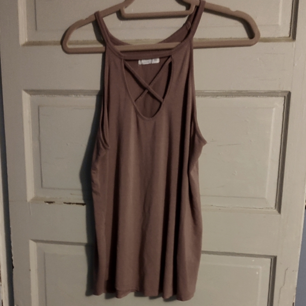 Women's Mauve Sleeveless Top